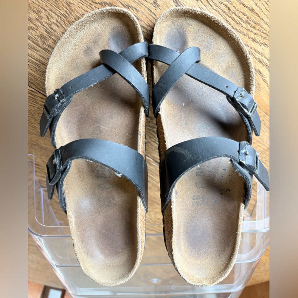 Birkenstock Mayari Women toe loop design black size 38 EU/8 US - Picture 9 of 12